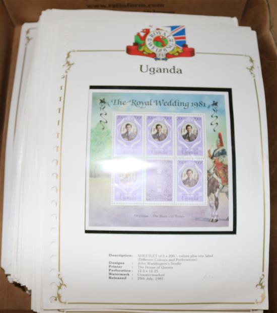 Collection stamps- Commonwealth commemorative(-)